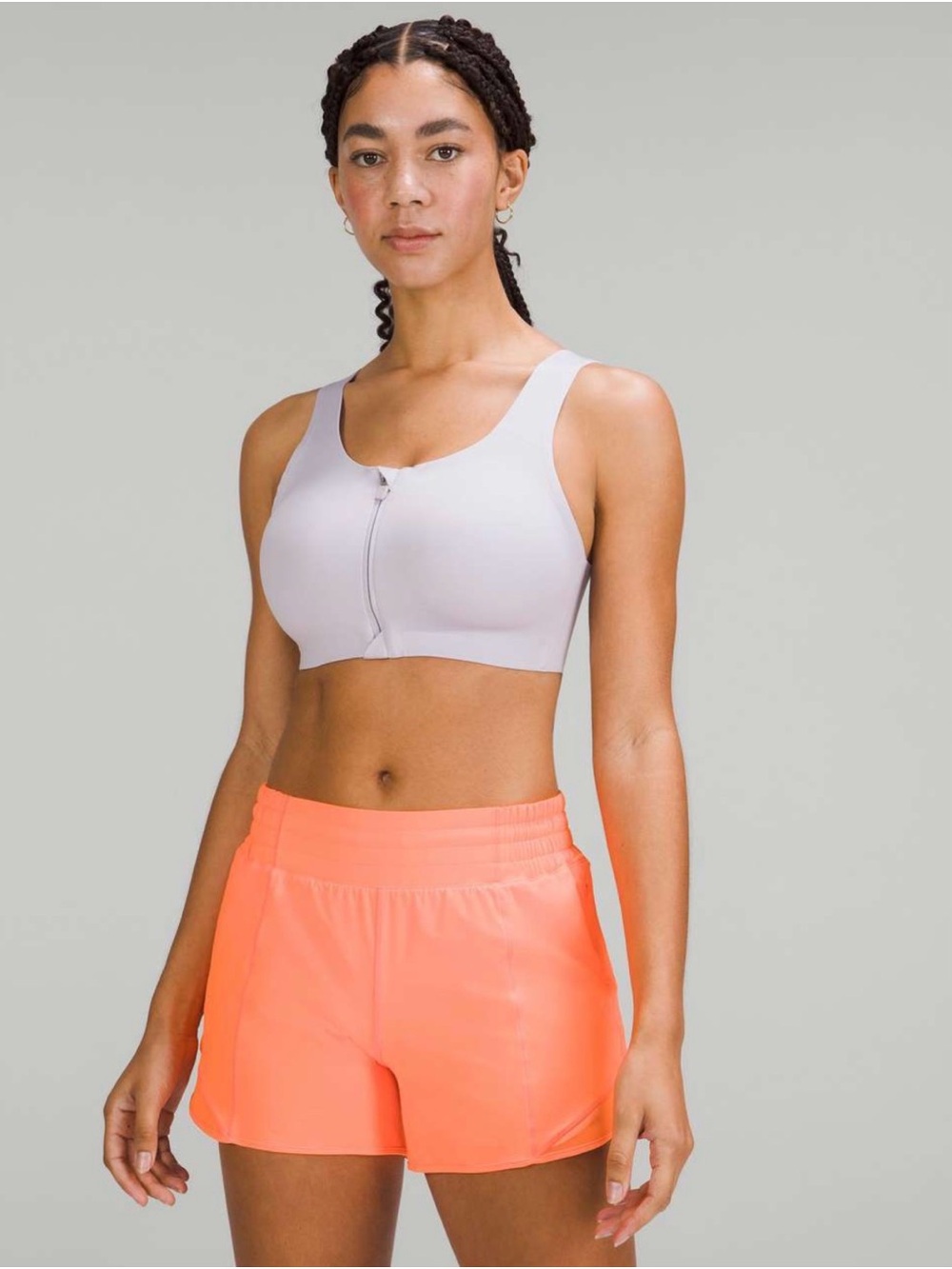 lululemon Enlite Front-Zip Bra *High
Support, A-E Cups (NWOT) Faint Lavender